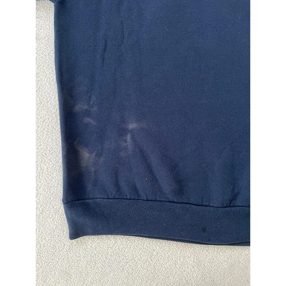 Jerzees Mens Extra Large Sweatshirt Navy Blue Vintage 90s‎ NuBlend Made in USA